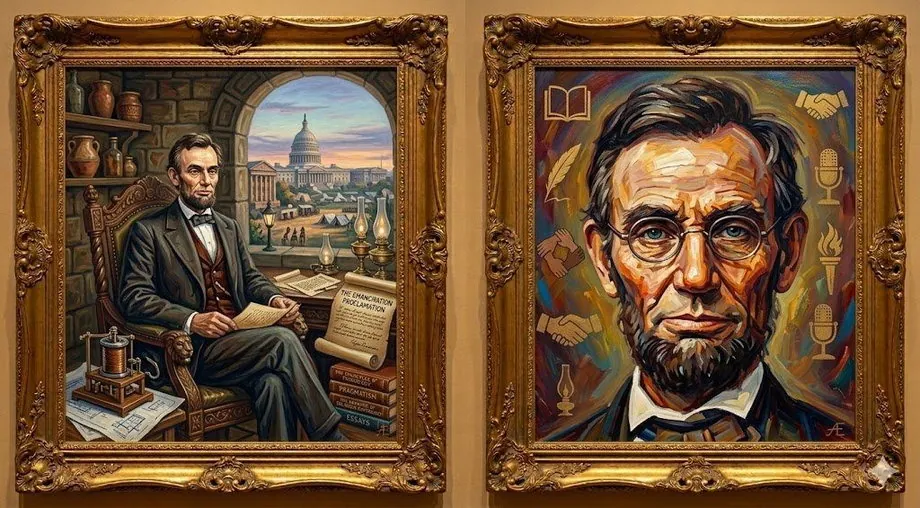 Abraham Lincoln — illustrated portrait