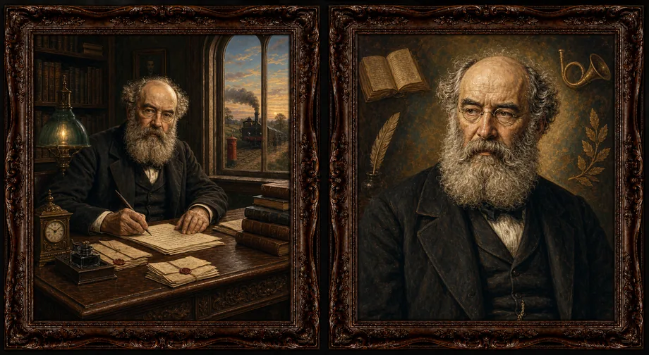 Anthony Trollope — illustrated portrait