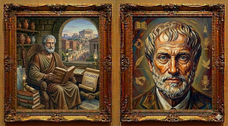 Aristotle — illustrated portrait