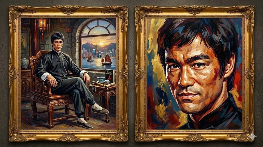 Bruce Lee — illustrated portrait