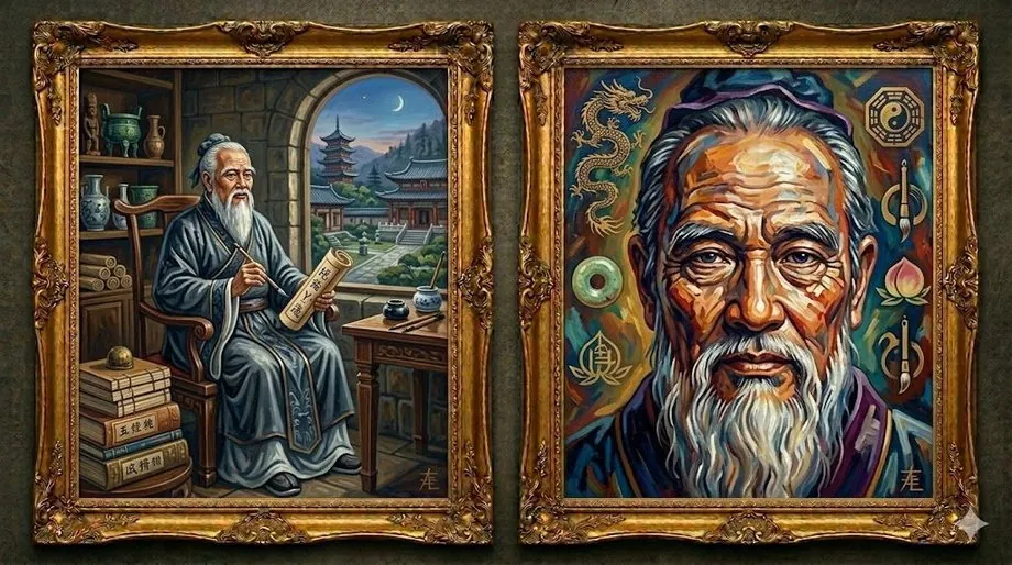 Confucius — illustrated portrait