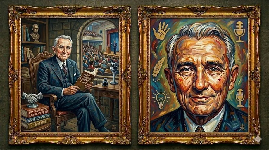 Dale Carnegie — illustrated portrait