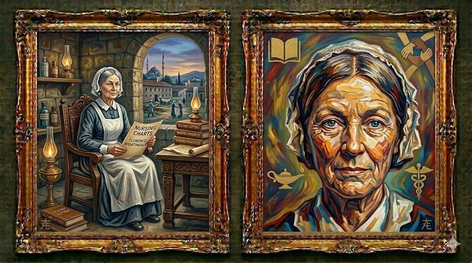 Florence Nightingale — illustrated portrait