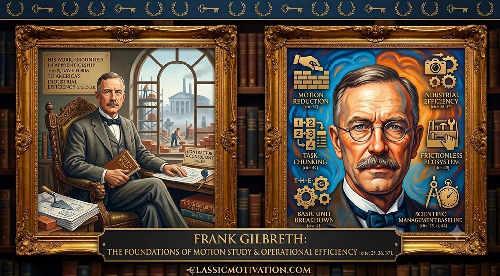 Frank Gilbreth — illustrated portrait