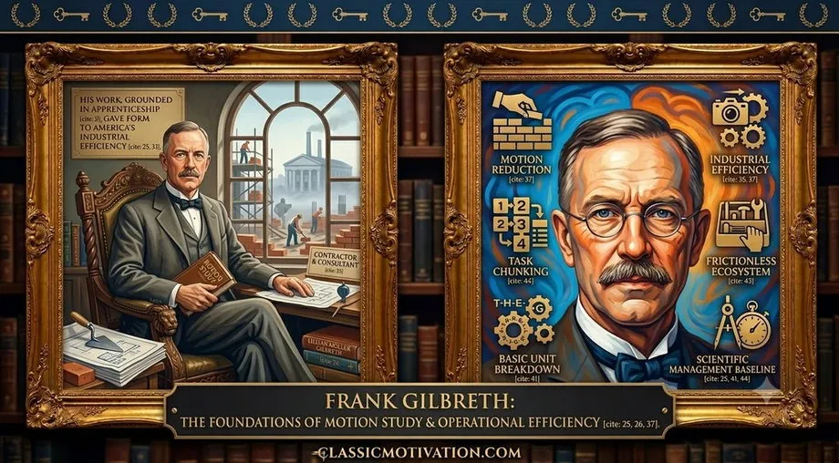 Frank Gilbreth — illustrated portrait