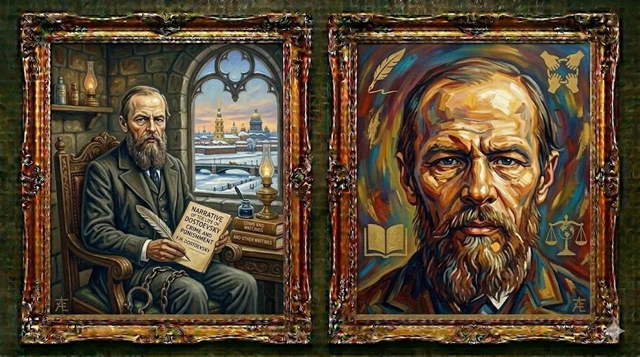 Fyodor Dostoevsky — illustrated portrait