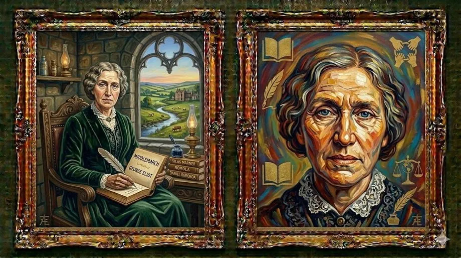 George Eliot — illustrated portrait