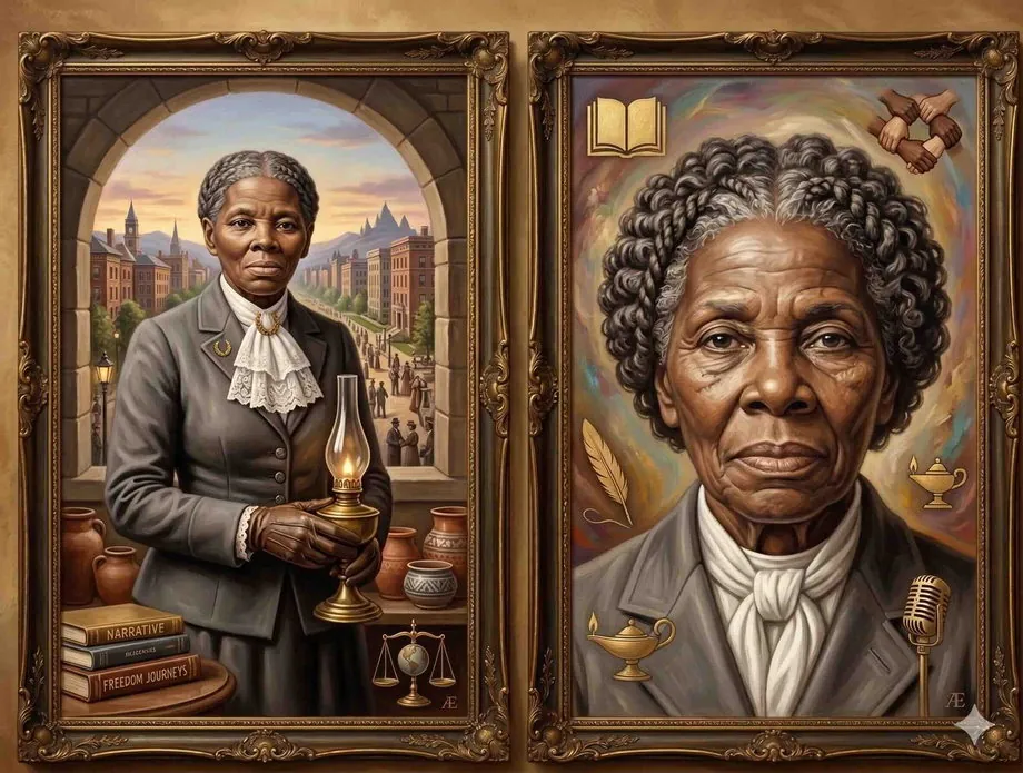 Harriet Tubman — illustrated portrait