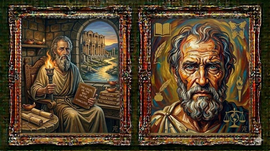 Heraclitus — illustrated portrait