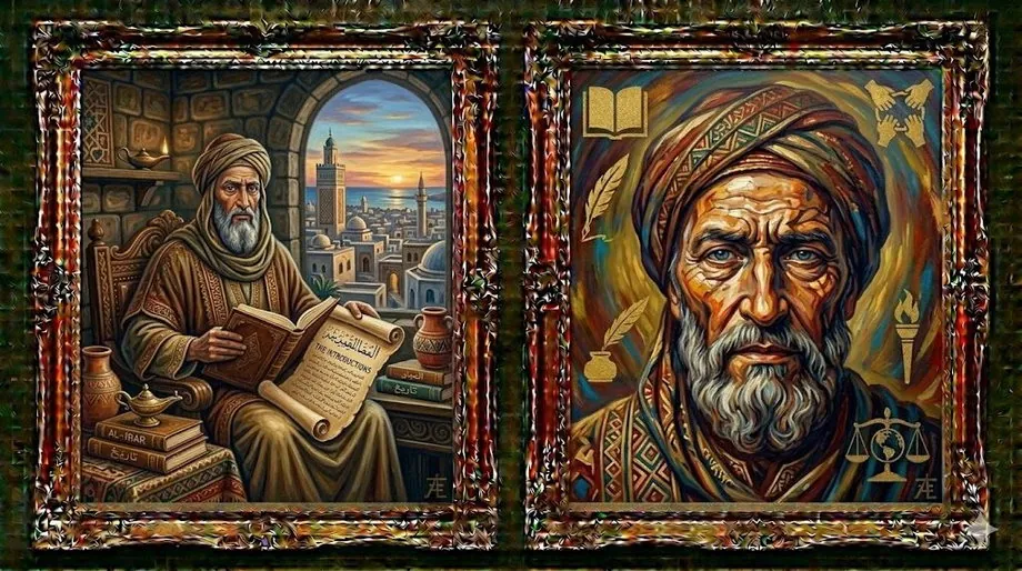 Ibn Khaldun — illustrated portrait