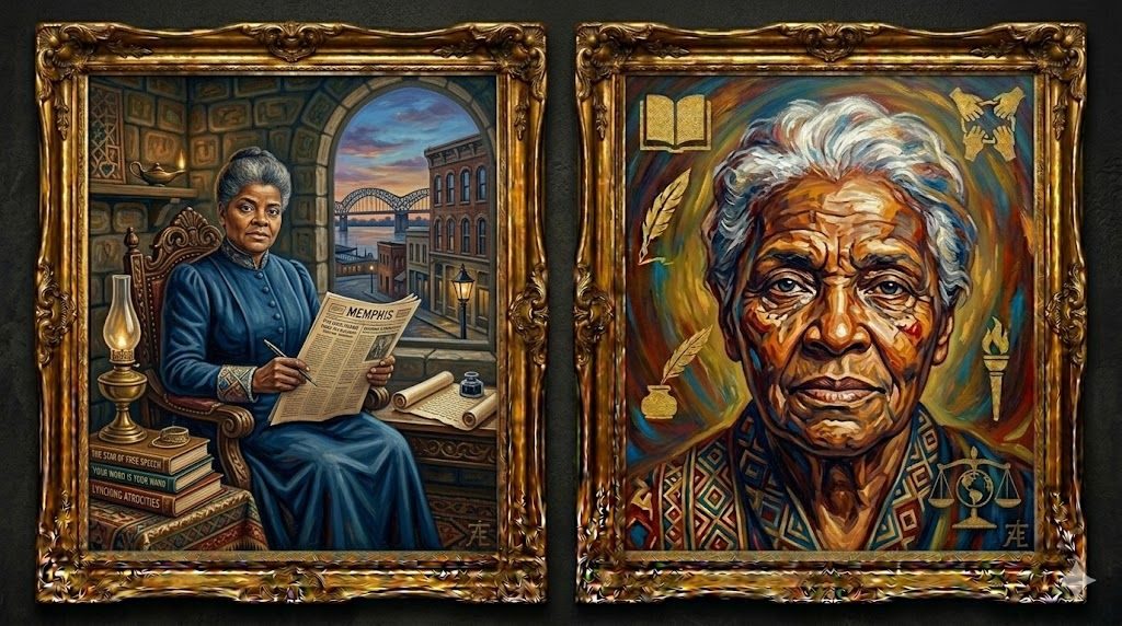 Ida B. Wells — illustrated portrait