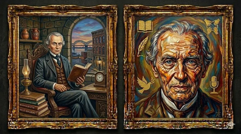 Immanuel Kant — illustrated portrait