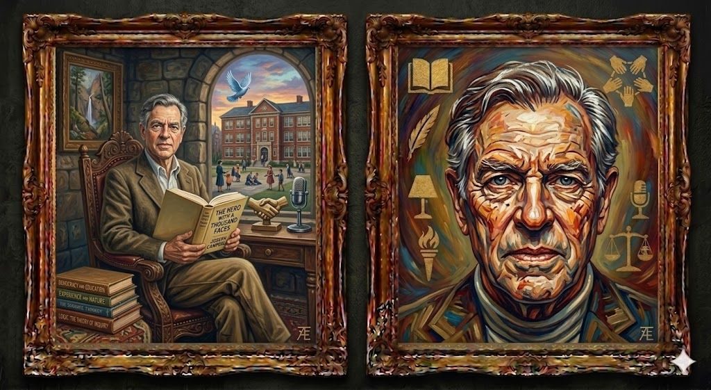 Joseph Campbell — illustrated portrait