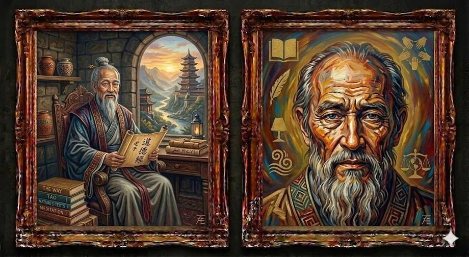 Lao Tzu — illustrated portrait