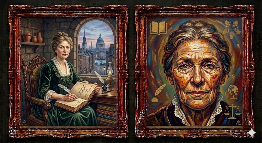 Mary Wollstonecraft — illustrated portrait