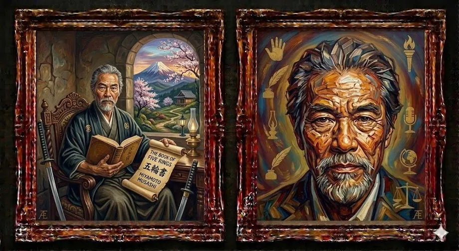 Miyamoto Musashi — illustrated portrait