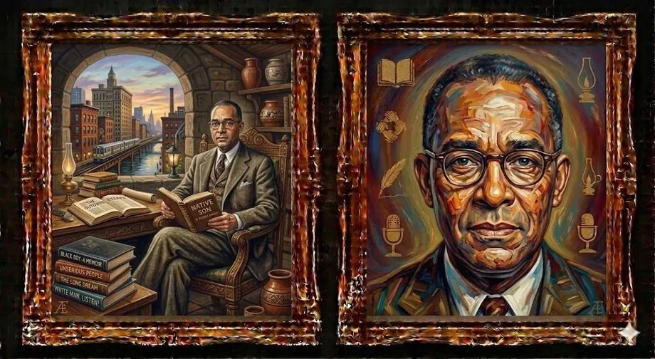 Richard Wright — illustrated portrait