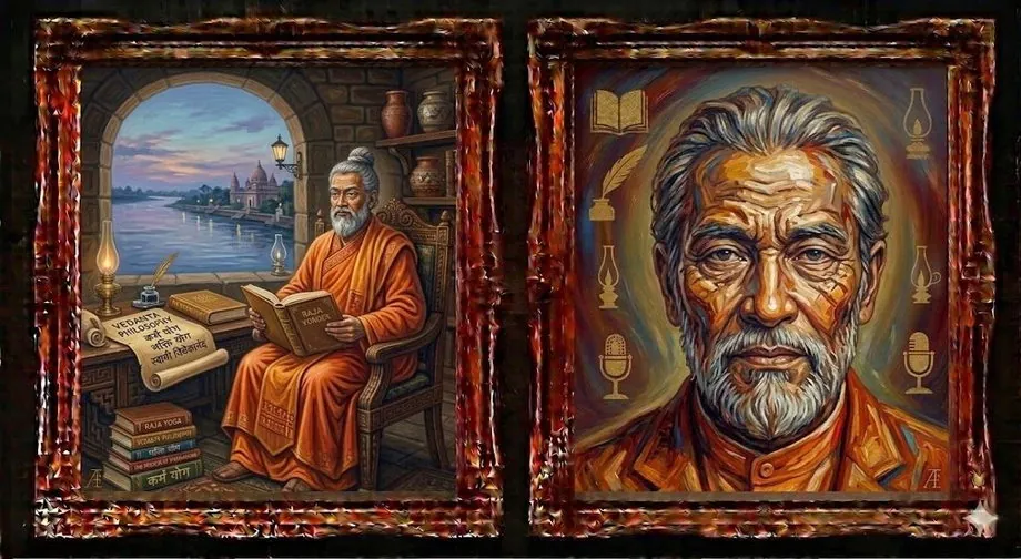 Swami Vivekananda — illustrated portrait