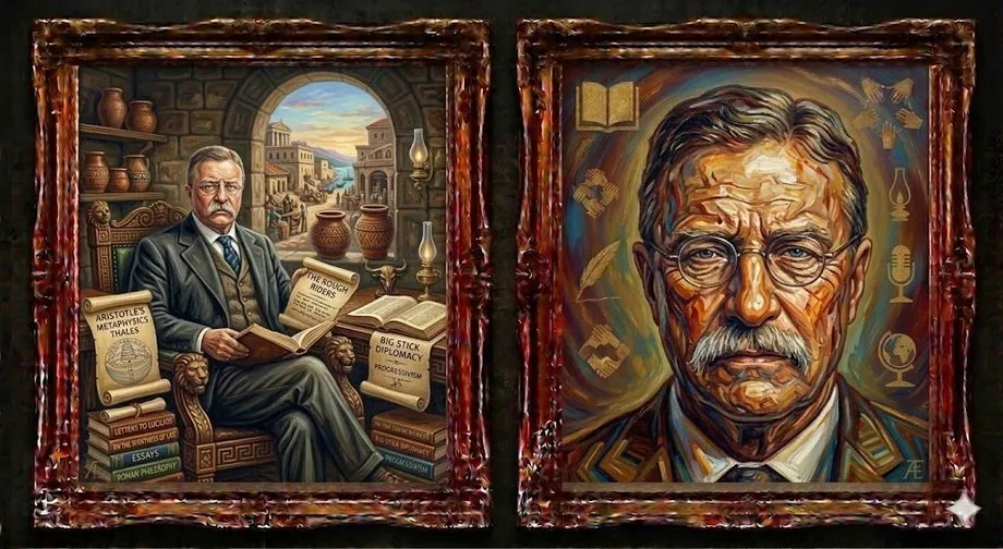 Theodore Roosevelt — illustrated portrait
