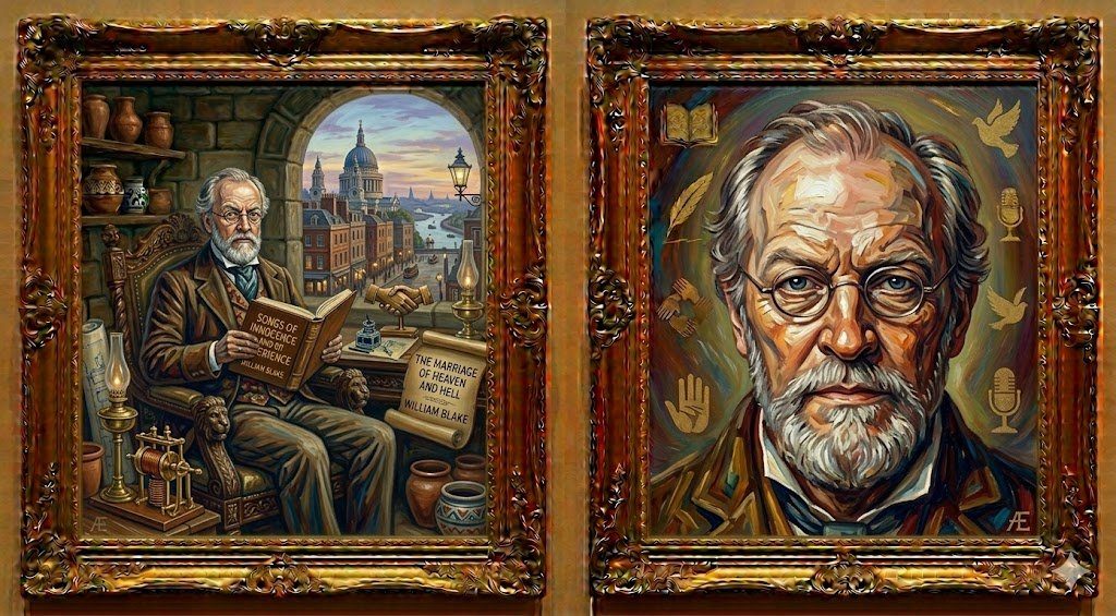William Blake — illustrated portrait