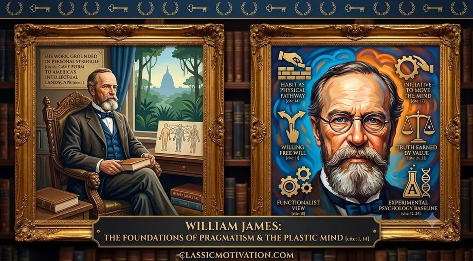 William James — illustrated portrait